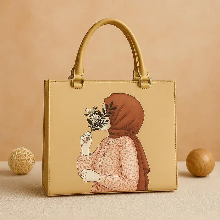 Woman’s canvas printed Tote bag