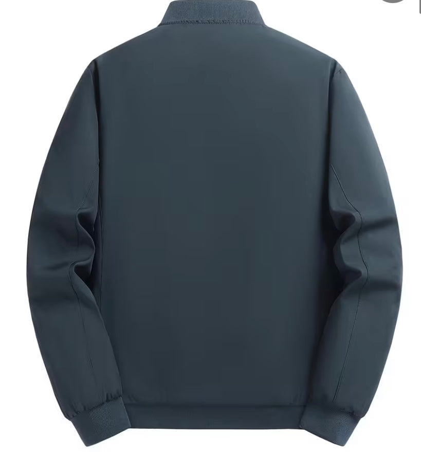 Men's Winter Insulated Full-Zip Jacket with Fleece Lining