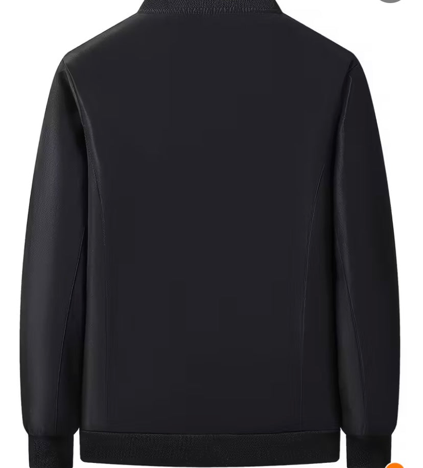 Men's Winter Insulated Full-Zip Jacket with Fleece Lining